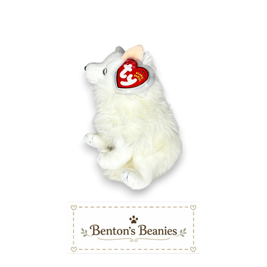 Snocap the Artic Fox Beanie Baby | Mint Heart & Tush Tag