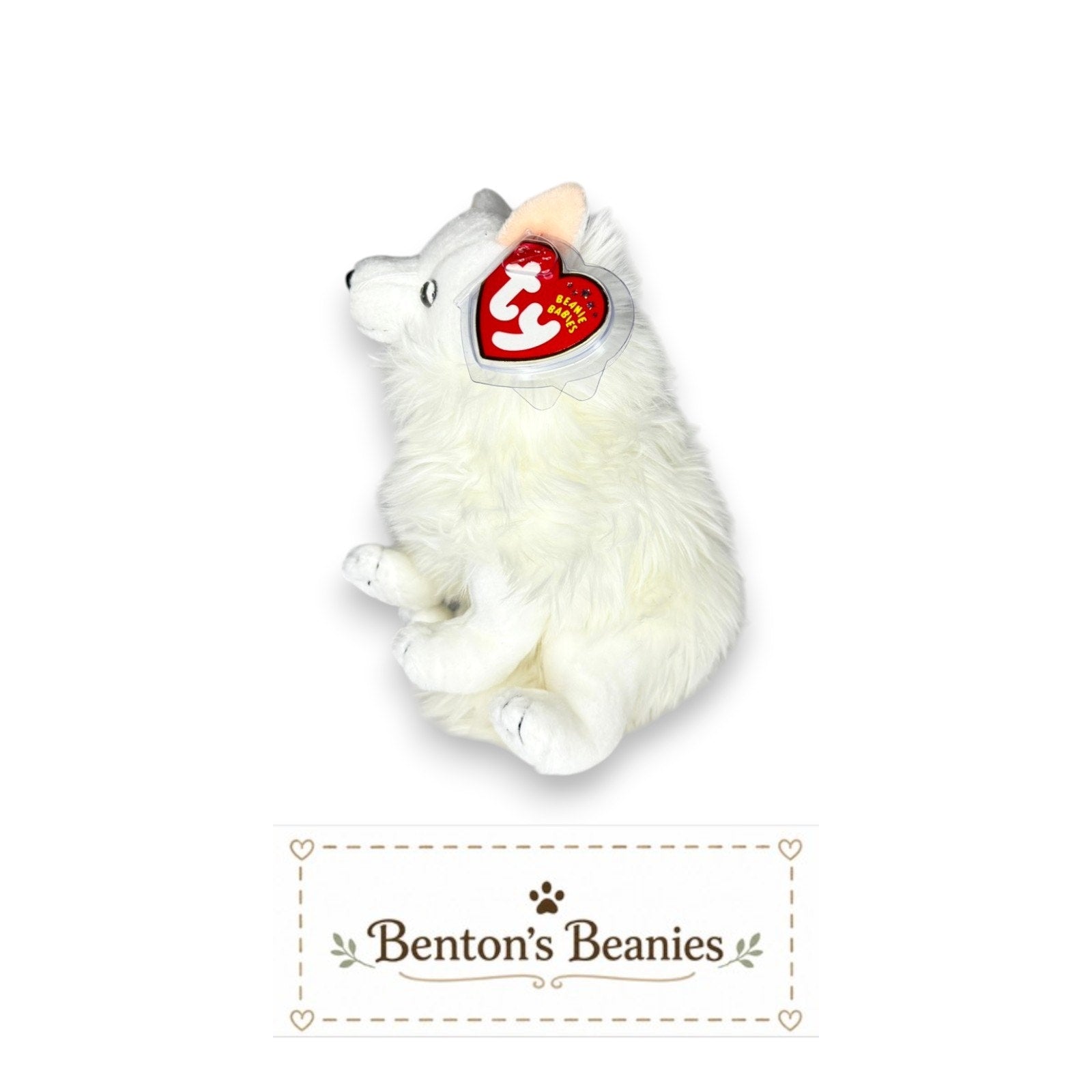 Snocap the Artic Fox Beanie Baby | Mint Heart & Tush Tag