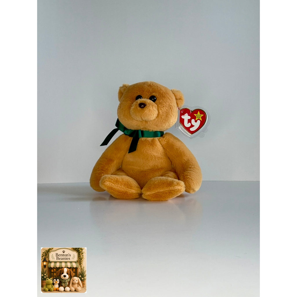 Winston the Bear TY Beanie Baby | Mint Heart/Tush Tag NEW