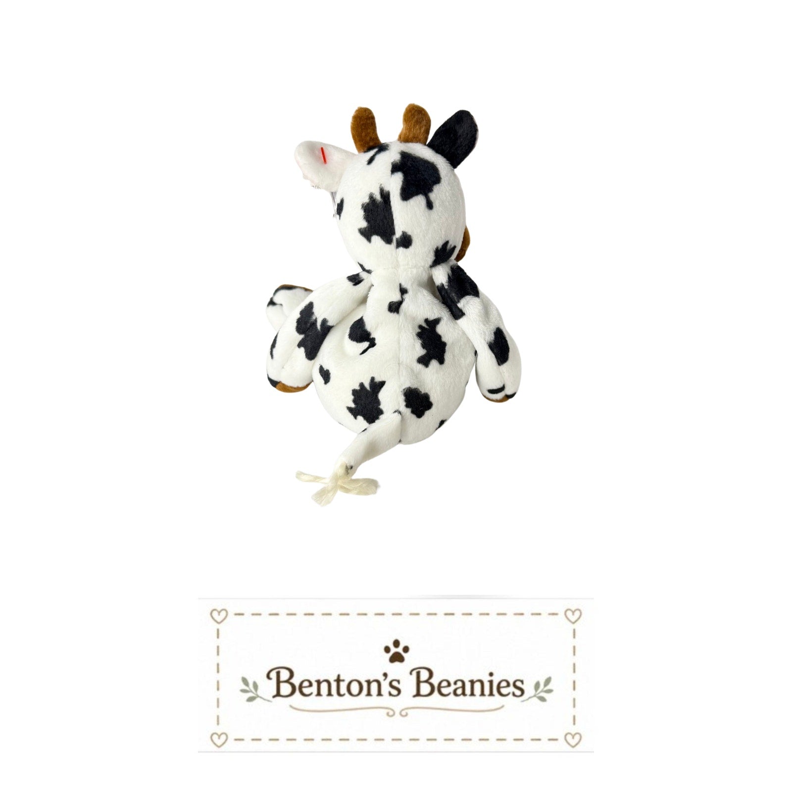 Tipsy the Cow TY Beanie Baby | Mint Heart & Tush Tag