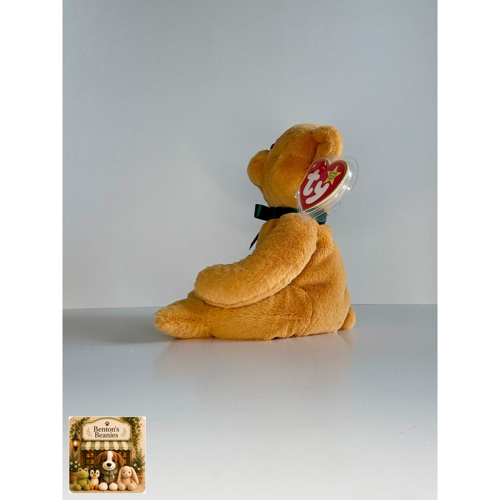 Winston the Bear TY Beanie Baby | Mint Heart/Tush Tag NEW