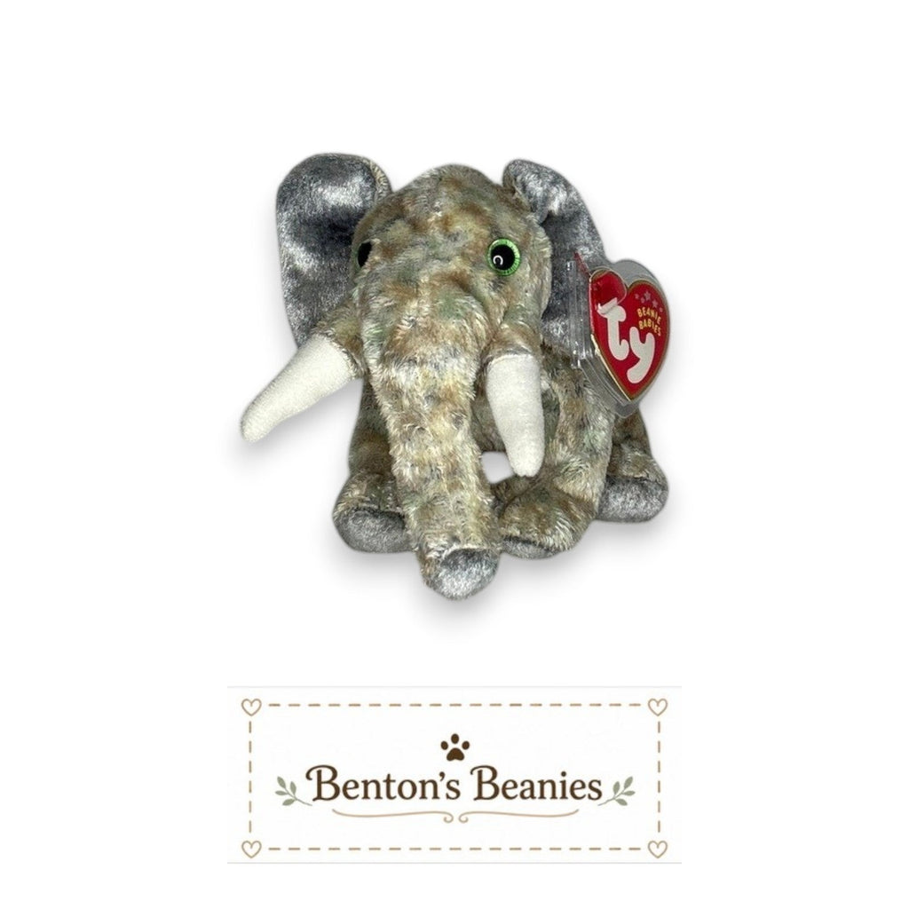Pounds the Elephant TY Beanie Baby | Mint Heart & Tush Tag