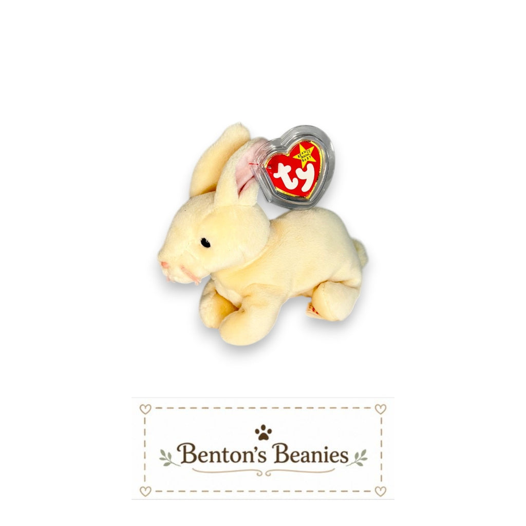 Nibbler the Rabbit TY Beanie Baby | Mint Heart & Tush Tag