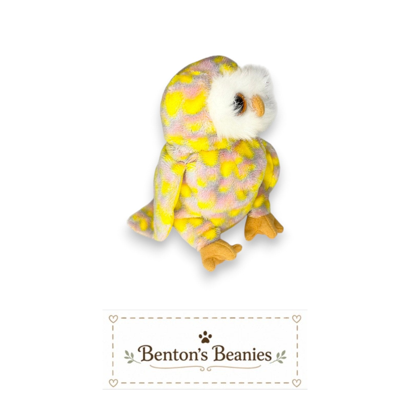 Twilight the Owl TY Beanie Baby | Mint Heart & Tush Tag