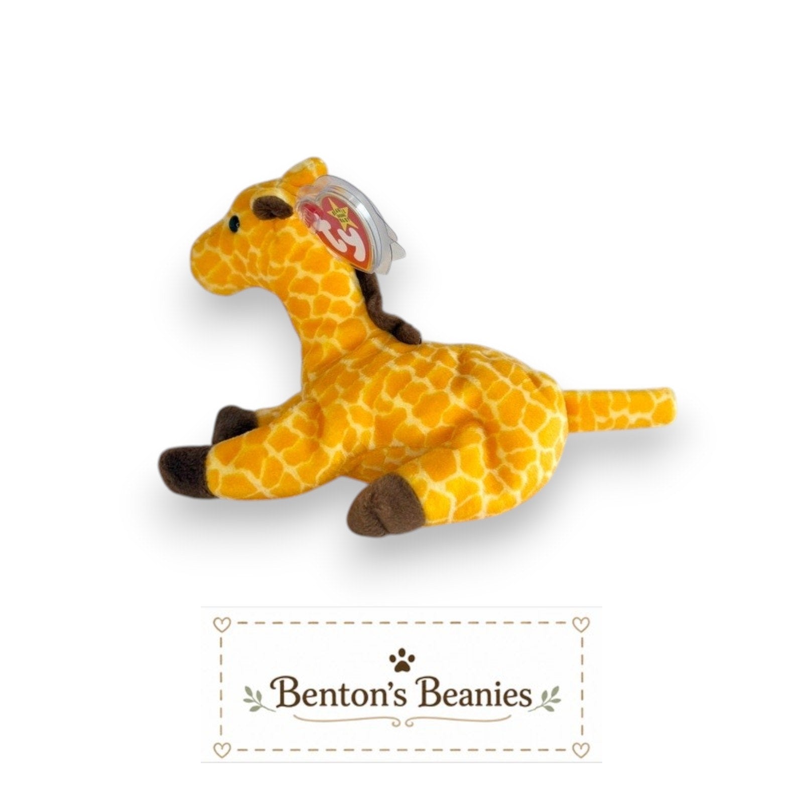 Twigs the Giraffe TY Beanie Baby | Mint Heart & Tush Tag