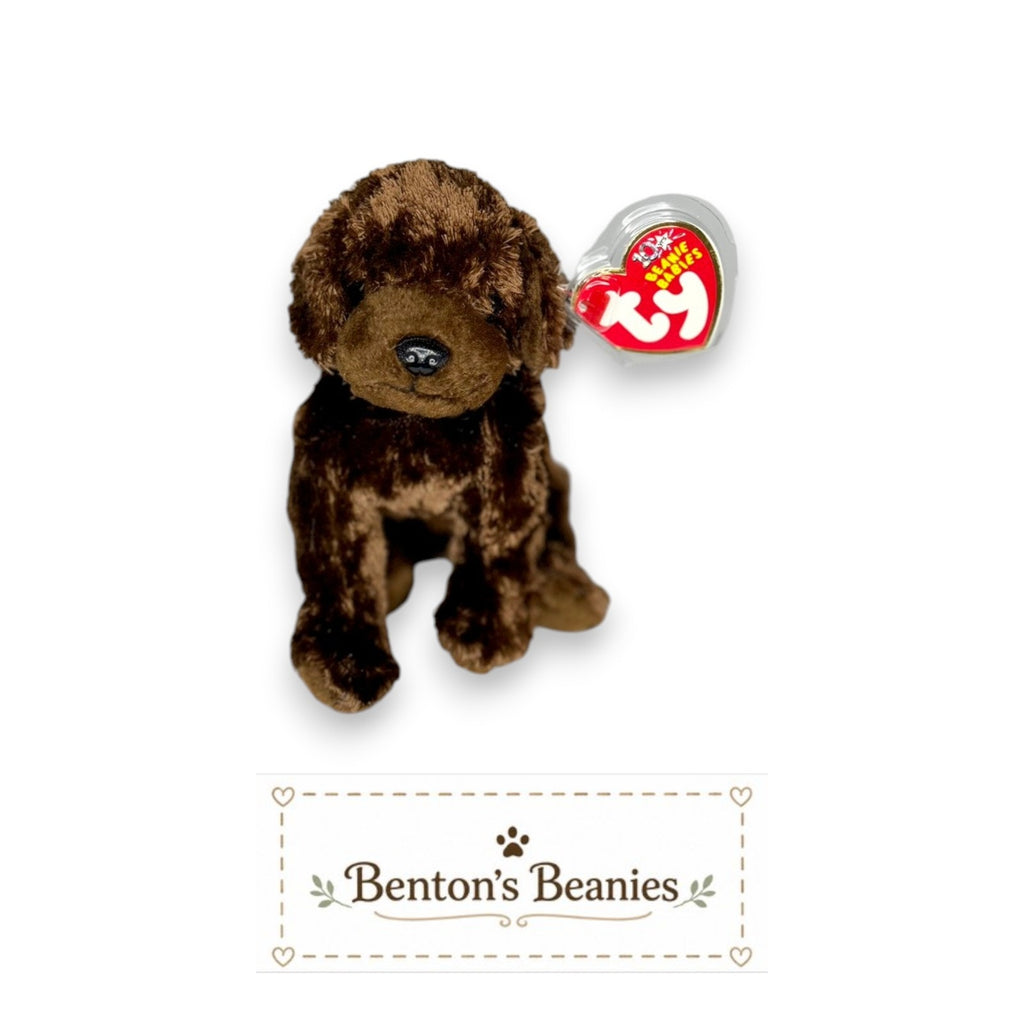 Muddy the Dog TY Beanie Baby | Mint Heart & Tush Tag