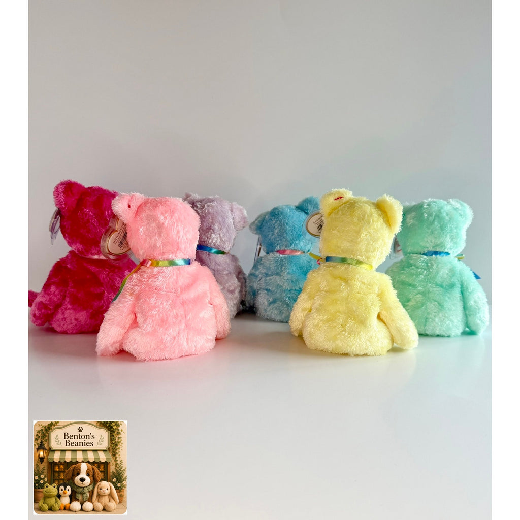 Sherbet the Bear TY Beanie Baby | Mint Heart & Tush Tag