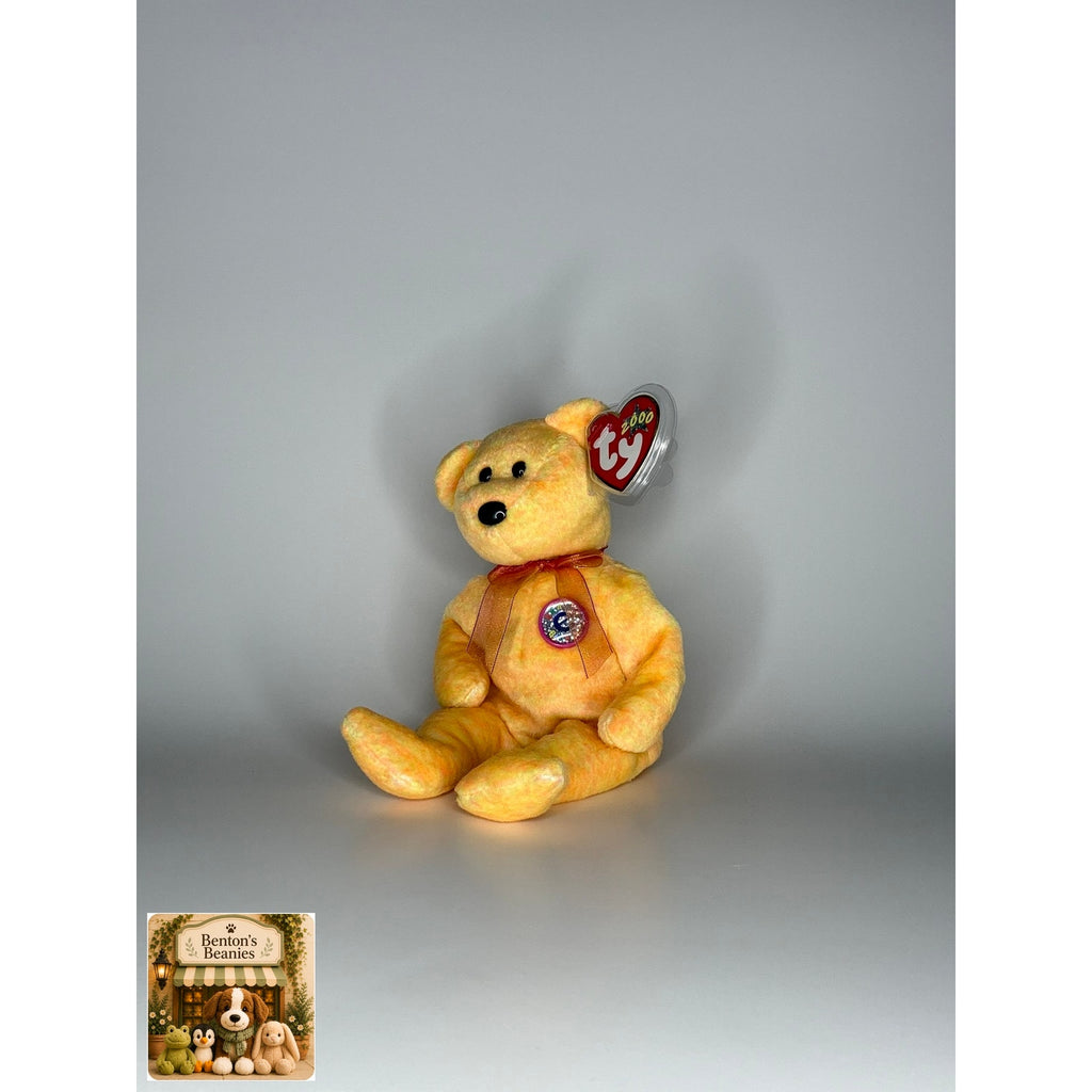 Sunny the Bear TY Beanie Baby | Mint Heart & Tush Tag