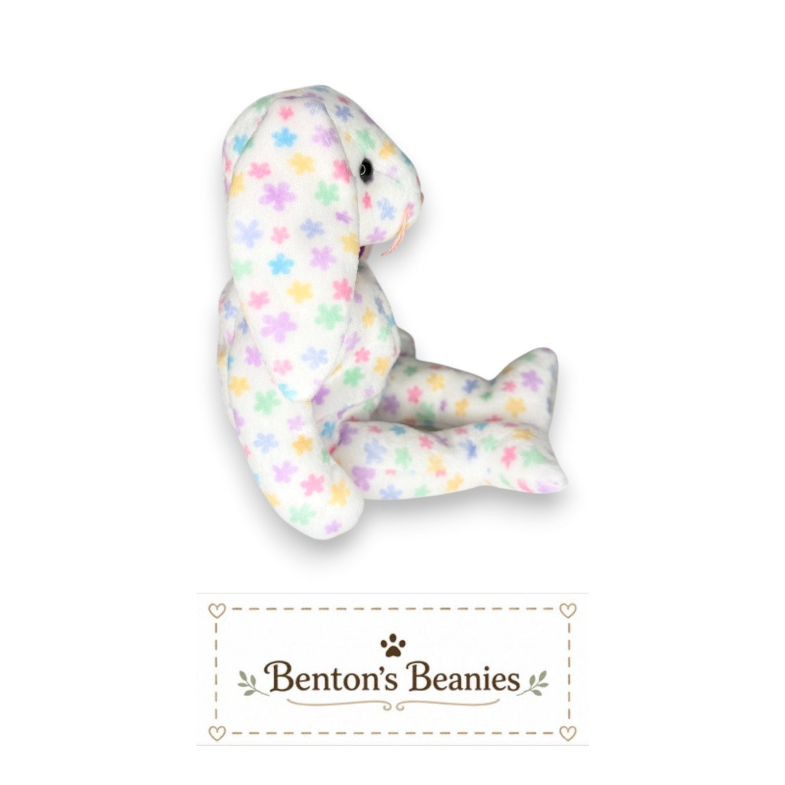 Springfield the Bunny TY Beanie Baby | Mint Heart/Tush Tag
