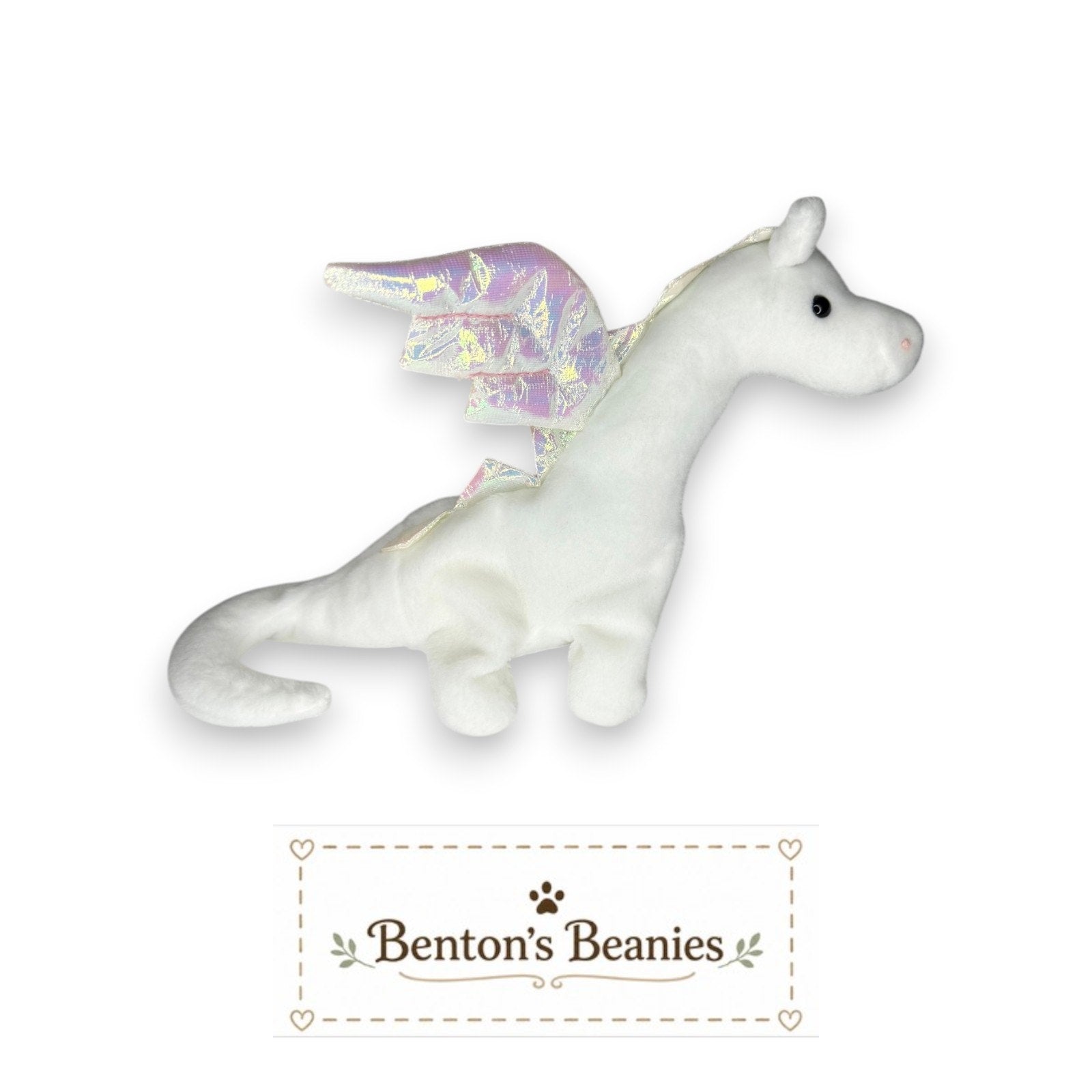 Magic the Dragon TY Beanie Baby | Mint Heart & Tush Tag