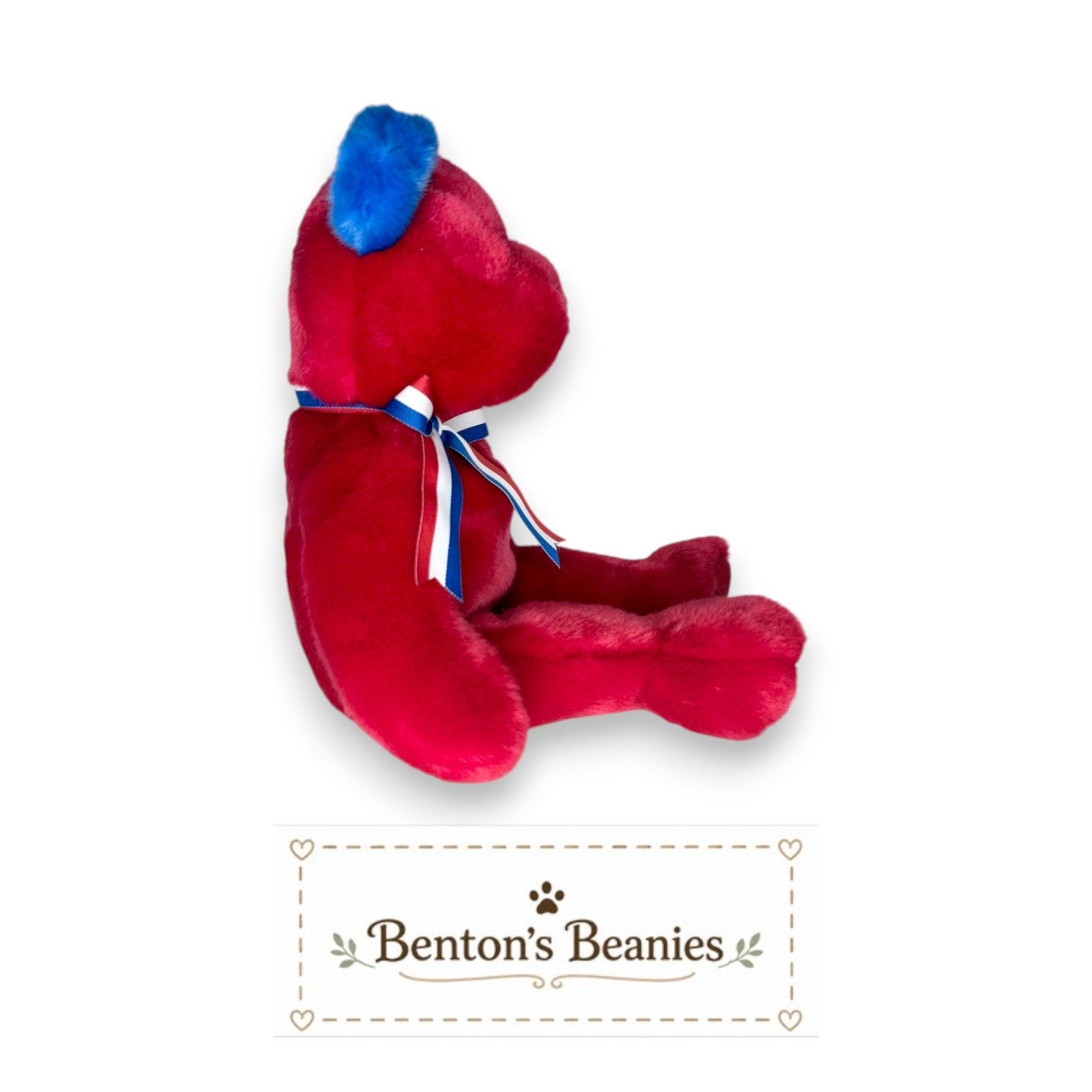 America the Bear TY Beanie Buddies | Mint Heart & Tush Tags