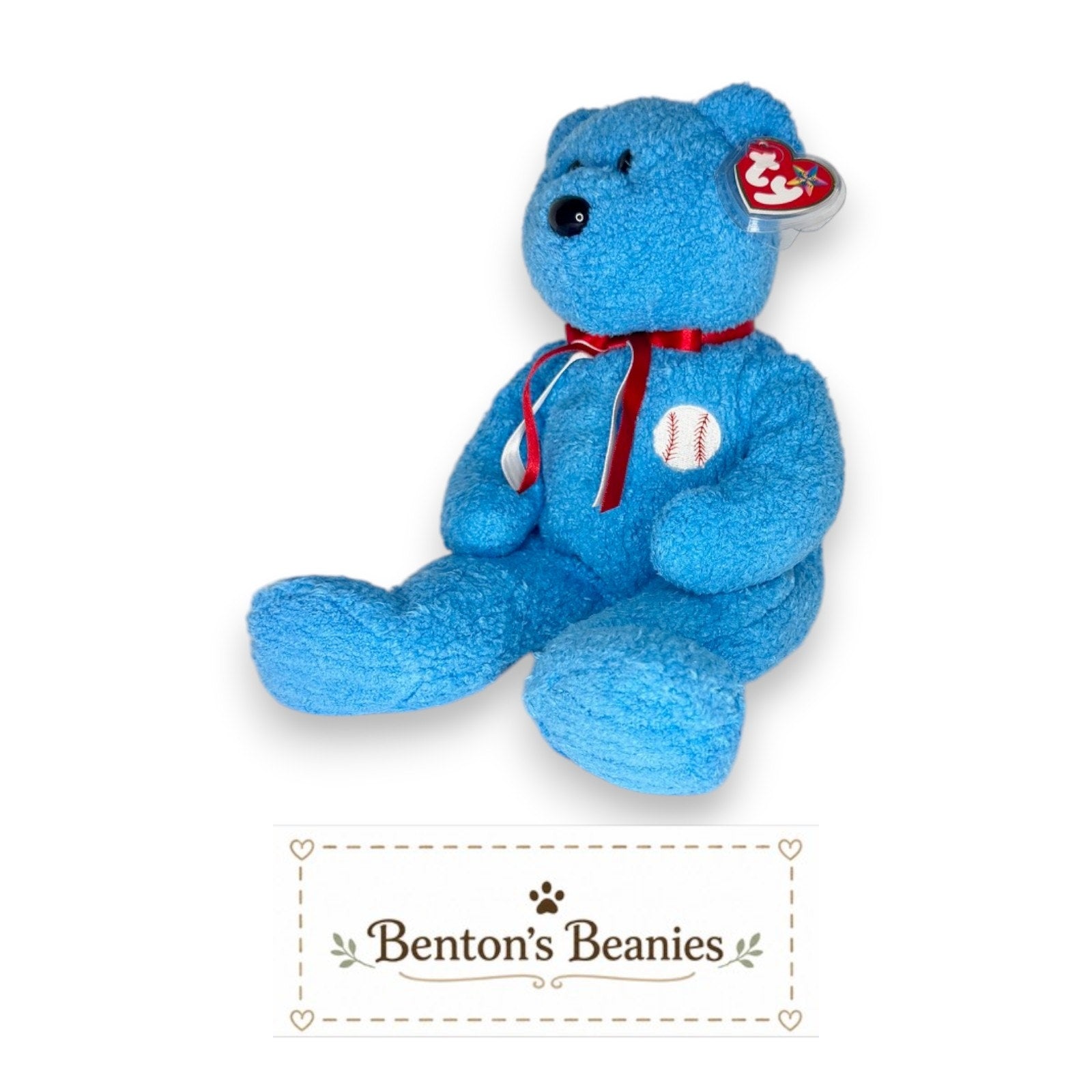Addison the Baseball Bear Beanie Buddies | Mint Tag