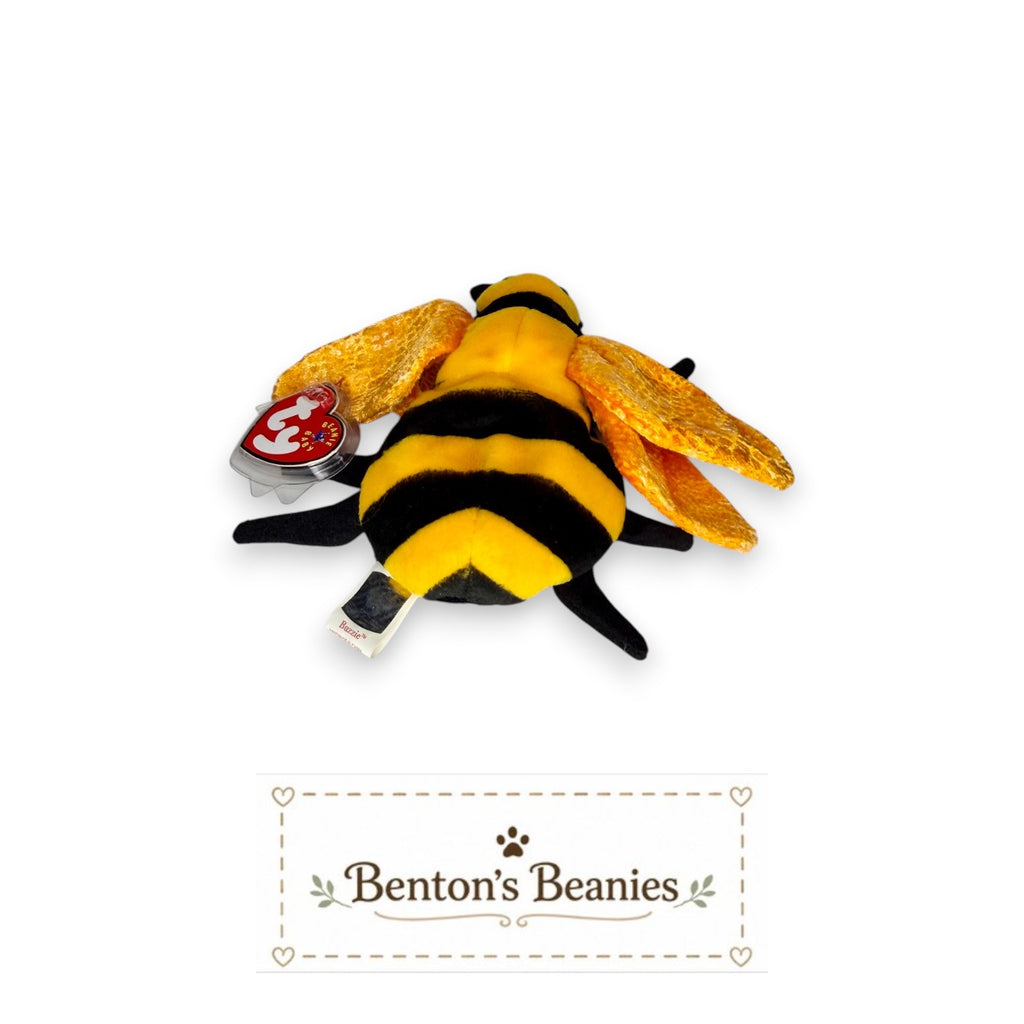 Buzzie the Bee TY Beanie Baby | Mint Heart & Tush Tag