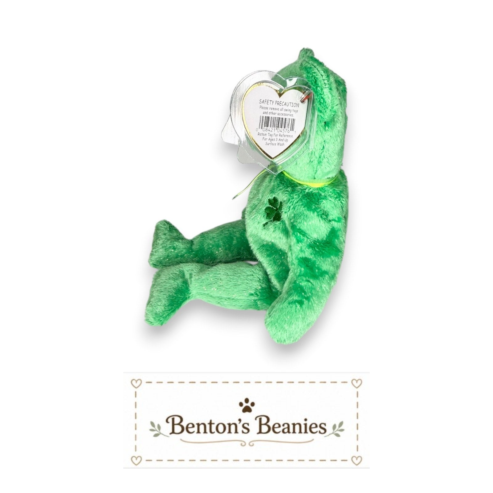 Dublin the Bear TY Beanie Baby | Mint Heart & Tush Tag
