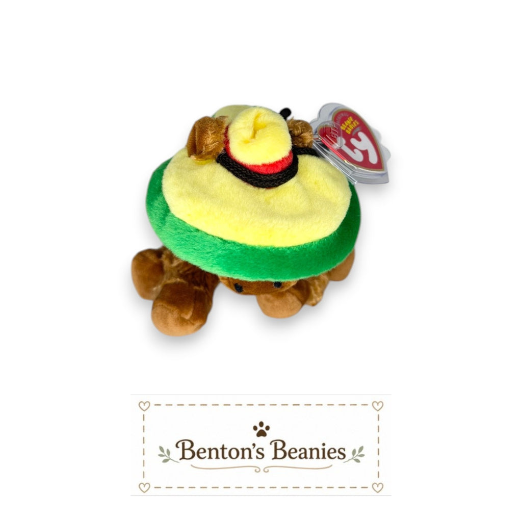 Siesta the Donkey TY Beanie Baby | Mint Heart & Tush Tag
