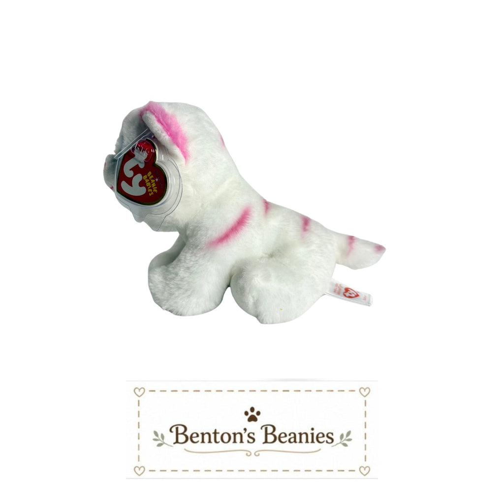 Tabor the Tiger TY Beanie Baby | Mint Heart & Tush Tag