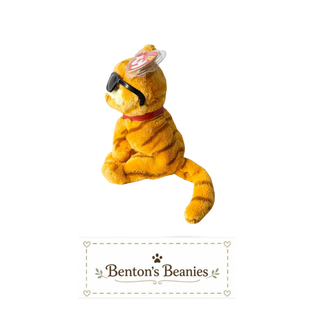 Garfield the Cool Cat TY Beanie Baby | Heart & GOOD Tush Tag