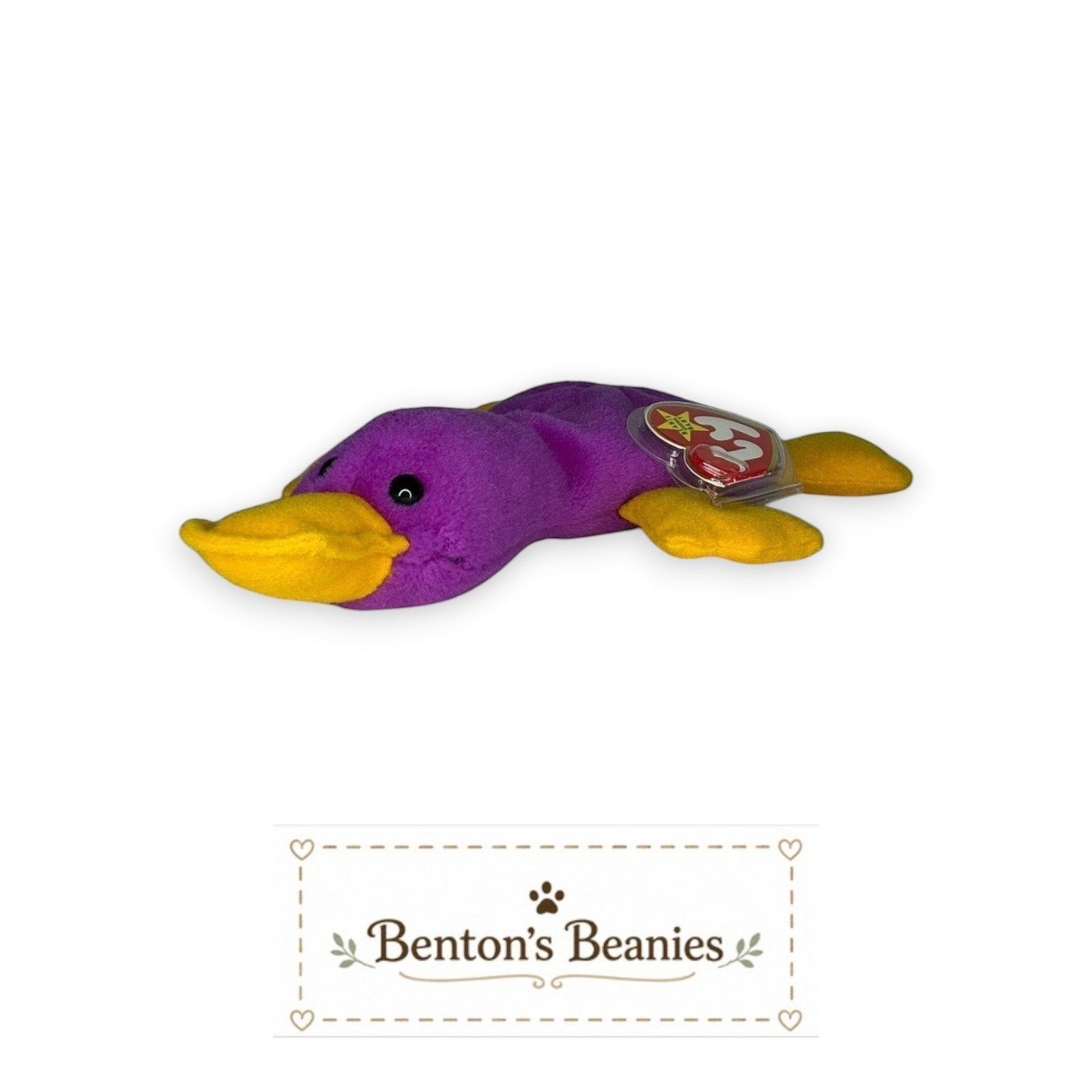 Patti the Platypus TY Beanie Baby | Mint Heart & Tush Tag