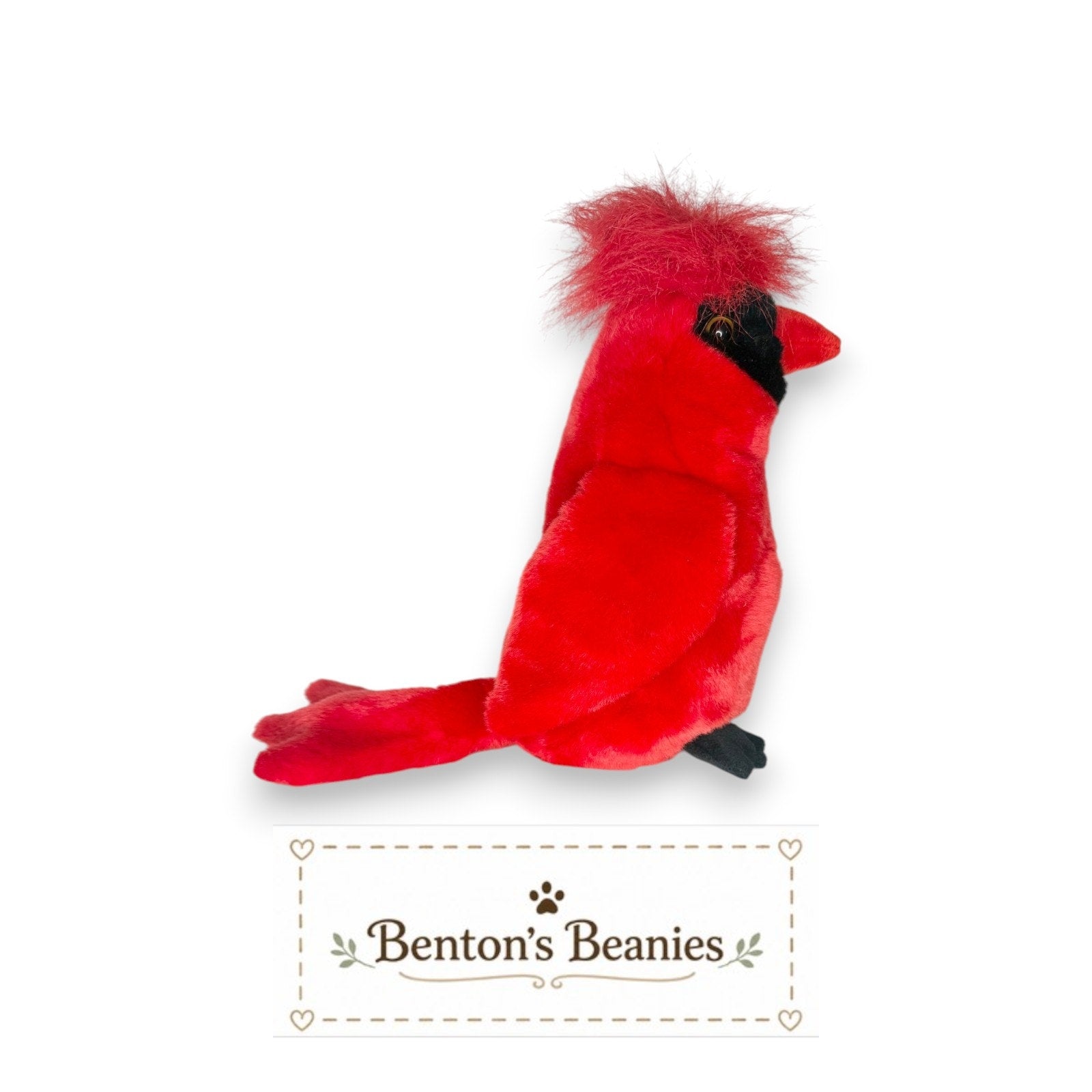 Mac the Cardinal TY Beanie Buddies | GOOD Heart & Tush Tag