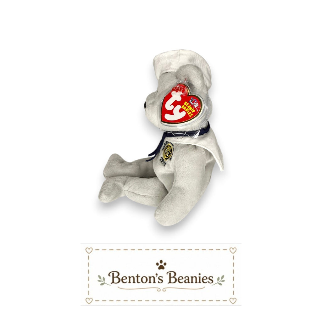Ronnie the Bear TY Beanie Baby | Mint Heart & Tush Tag
