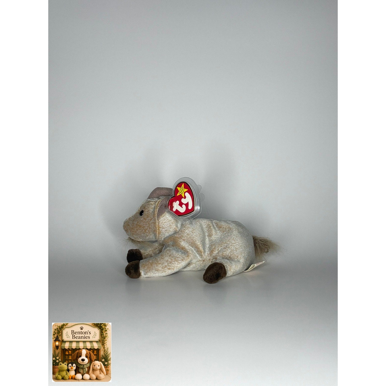 Goatee the Goat TY Beanie Baby | Mint Heart & Tush Tag