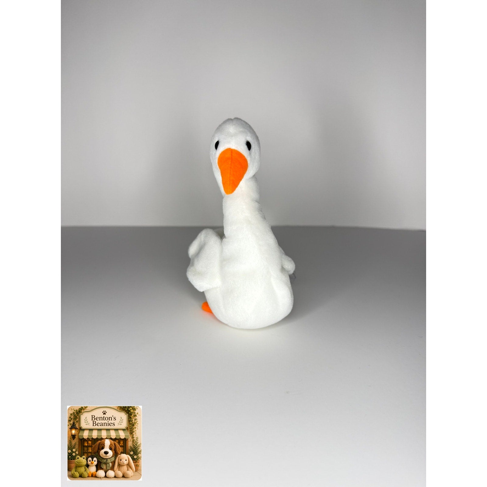 Gracie the Swan TY Beanie Baby | Mint Heart & Tush Tag