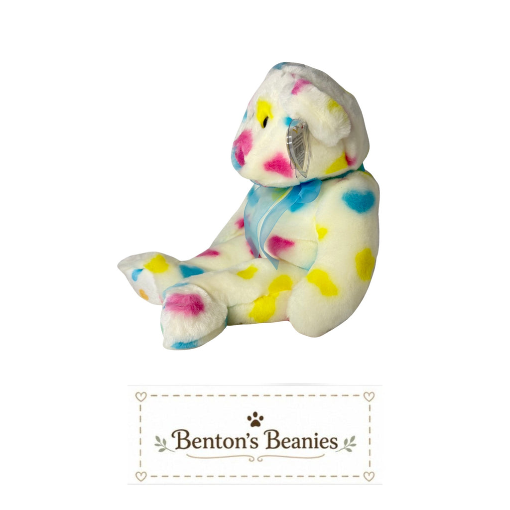 Kissme the Bear TY Beanie Buddies | Mint Heart & Tush Tags