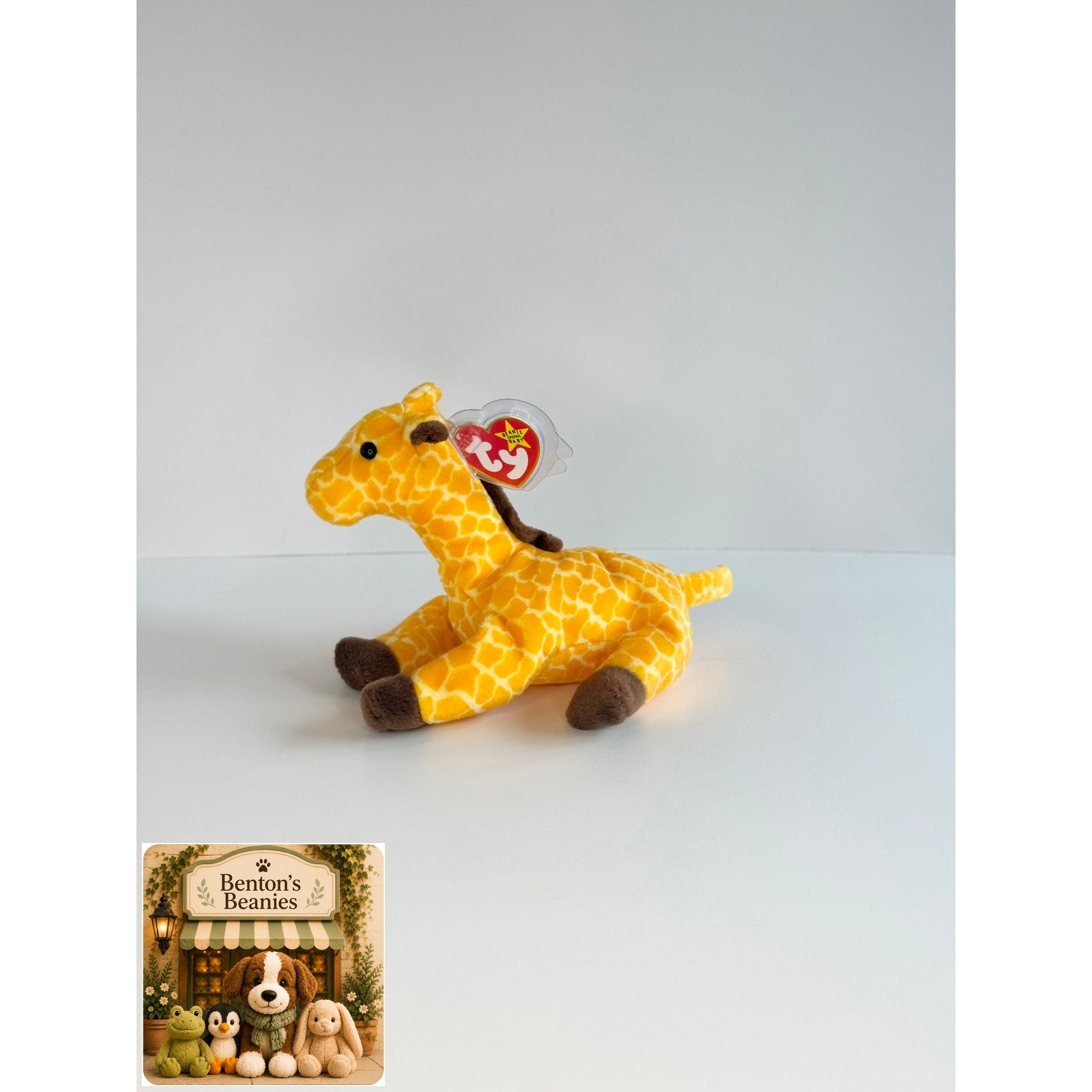Twigs the Giraffe TY Beanie Baby | Mint Heart & Tush Tag