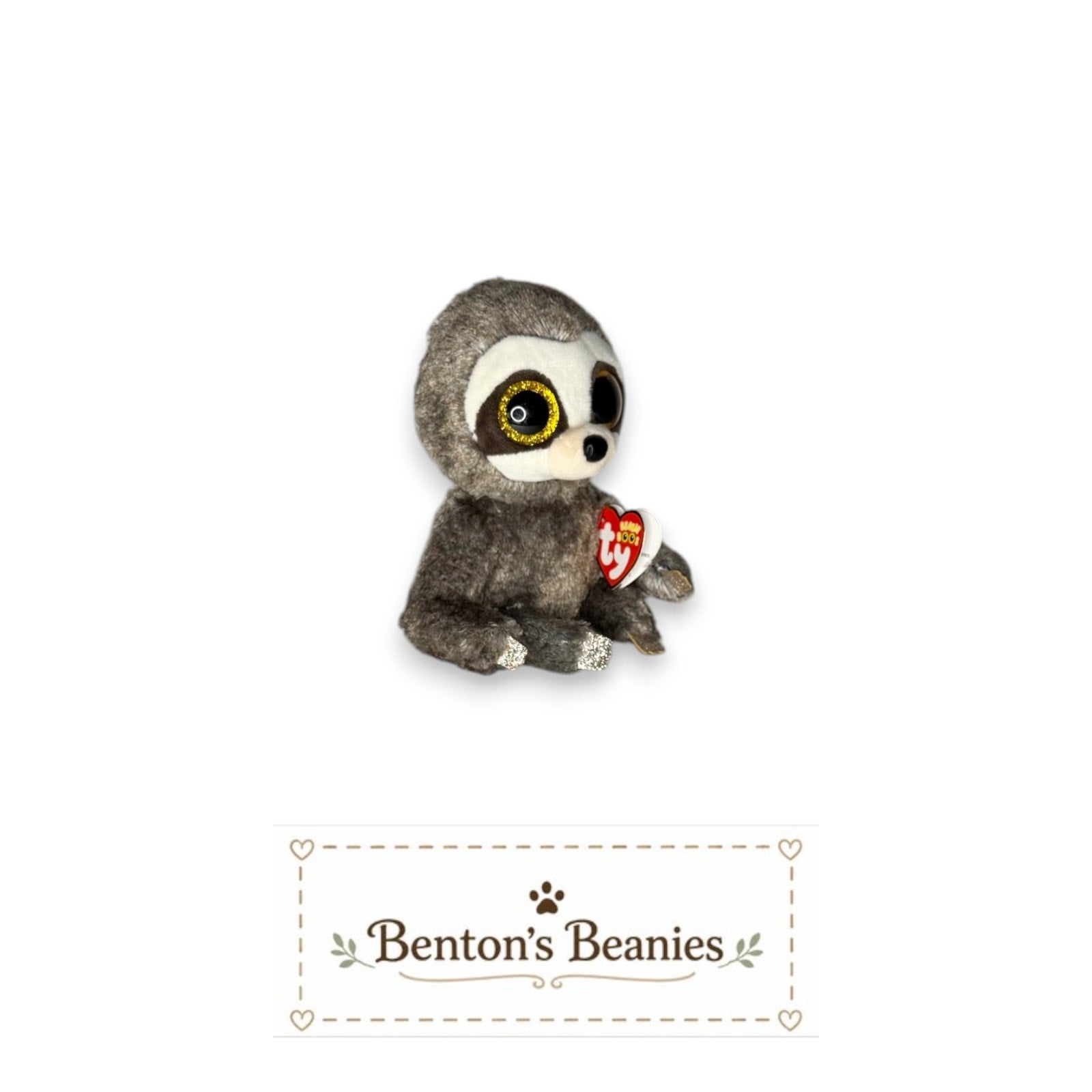 Dangler the Sloth TY Beanie Boo | Mint Heart Tags