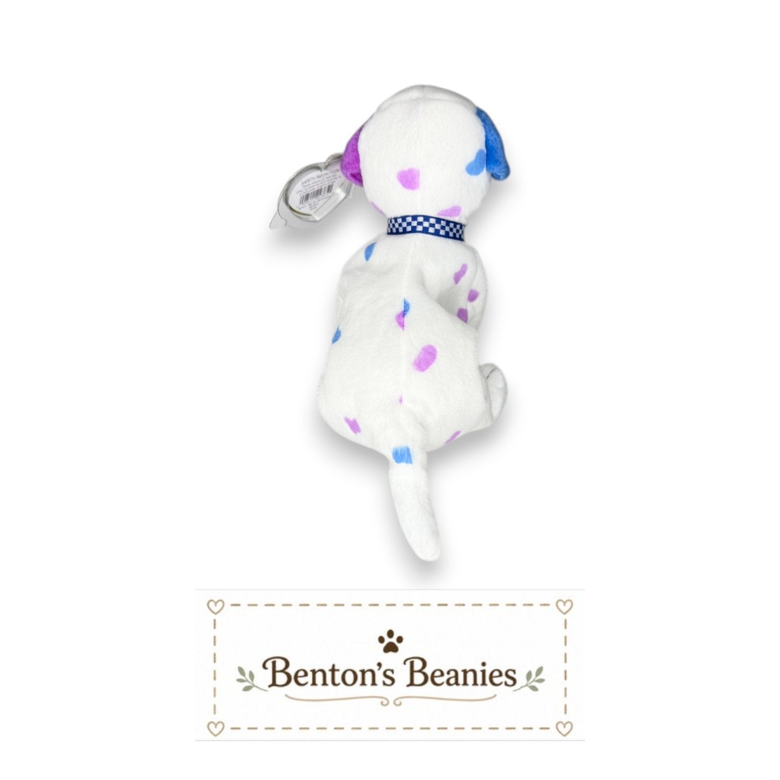 Dizzy the Pastel Dog TY Beanie Baby | Mint Heart & Tush Tag