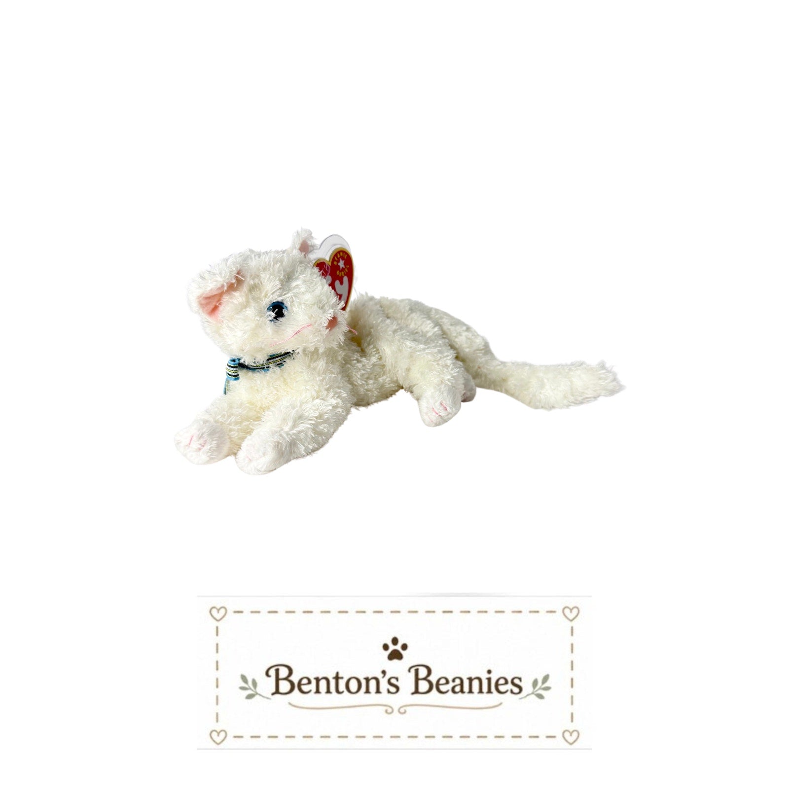 Starlett the Cat TY Beanie Baby | Mint Heart & Tush Tag