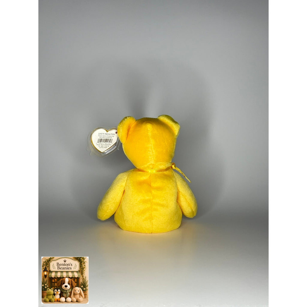 Kansas the Bear TY Beanie Baby | Mint Heart and Tush Tag