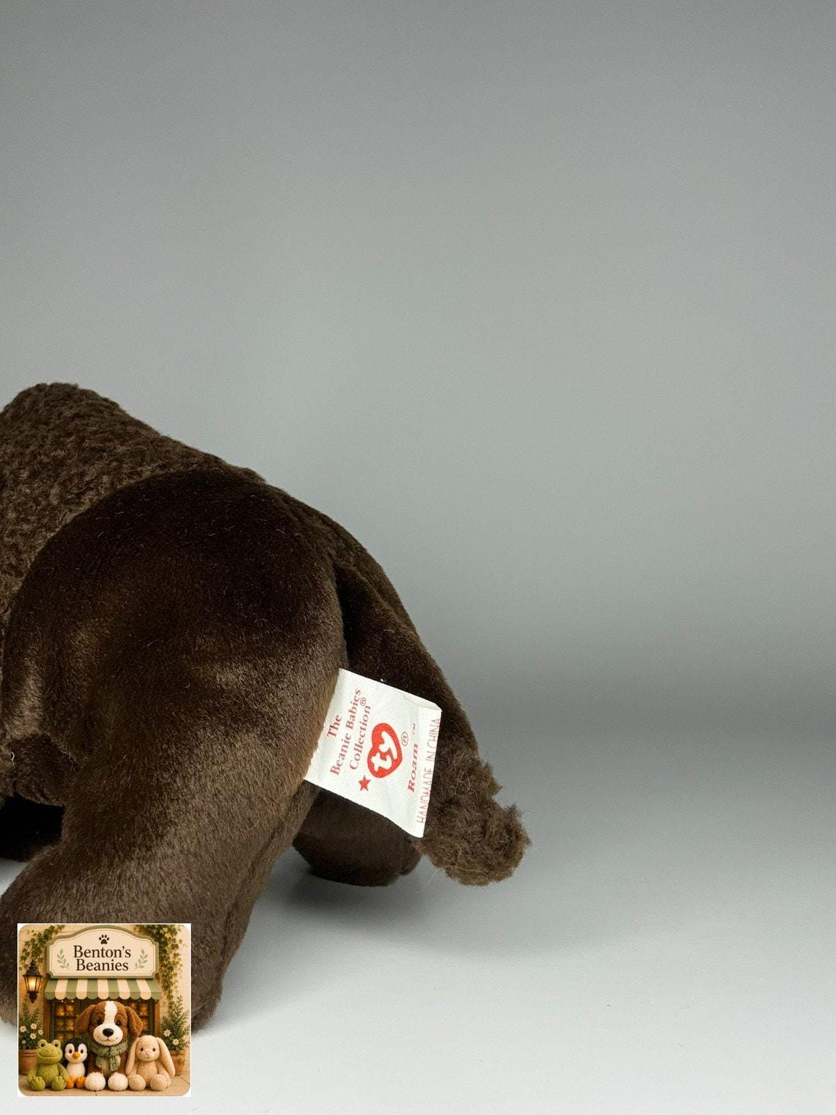 Roam the Buffalo TY Beanie Baby | Mint Heart & Tush Tag