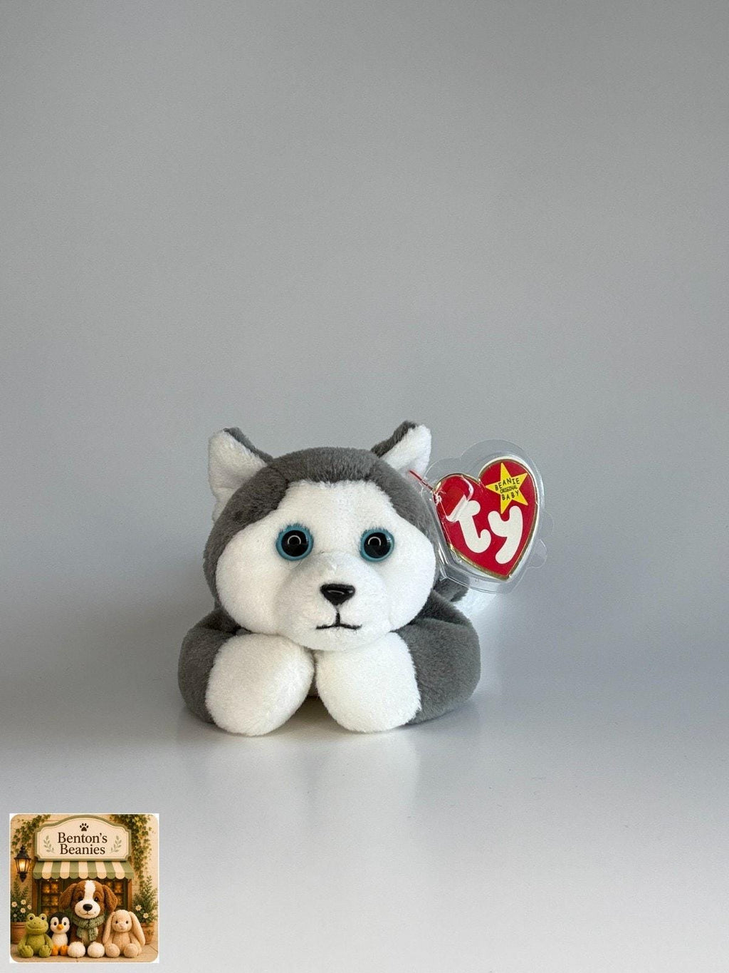 Nanook the Dog TY Beanie Baby | Mint Heart & Tush Tag
