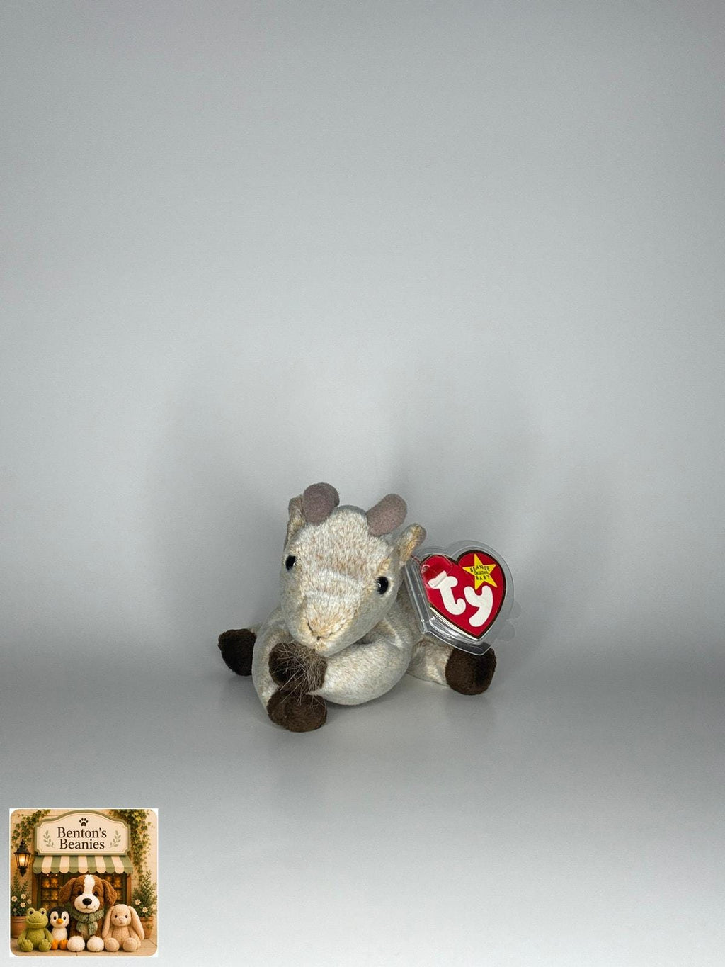 Goatee the Goat TY Beanie Baby | Mint Heart & Tush Tag