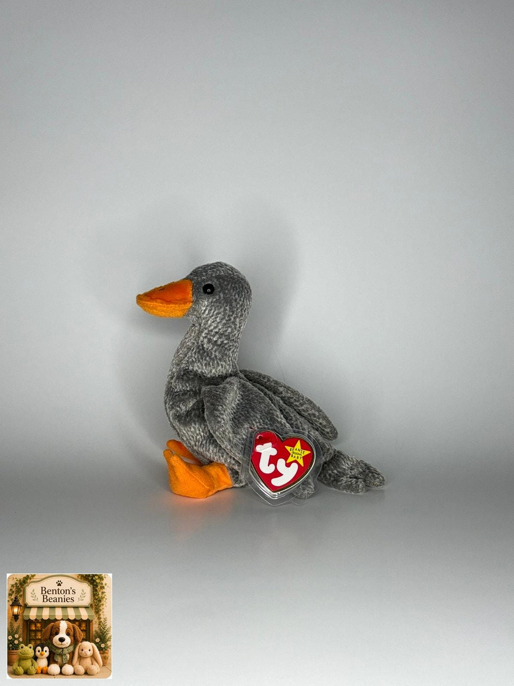 Honks the Goose TY Beanie Baby | Mint Heart & Tush Tag