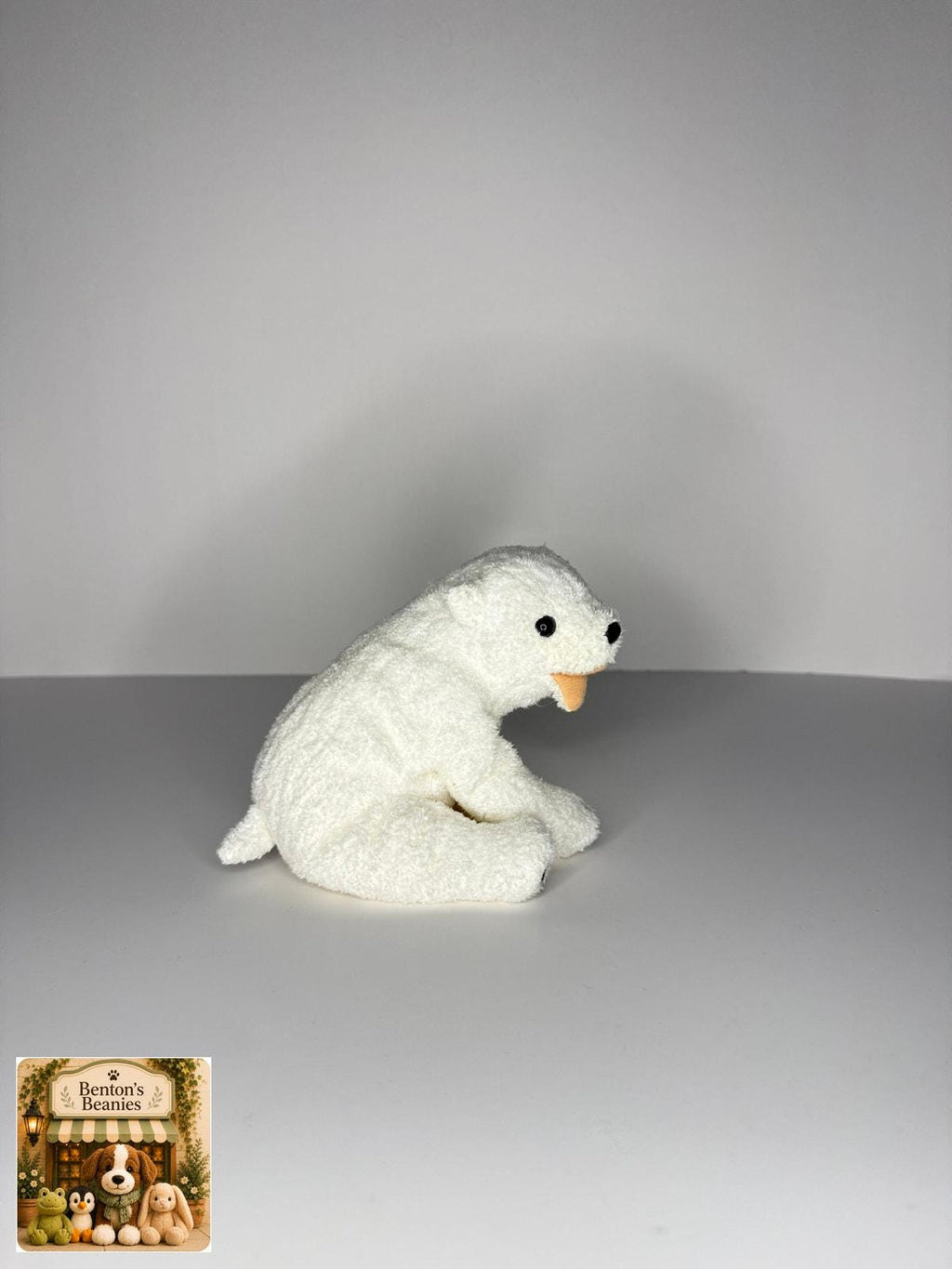 Aurora the Polar Bear TY Beanie Baby | Mint Heart & Tush Tag