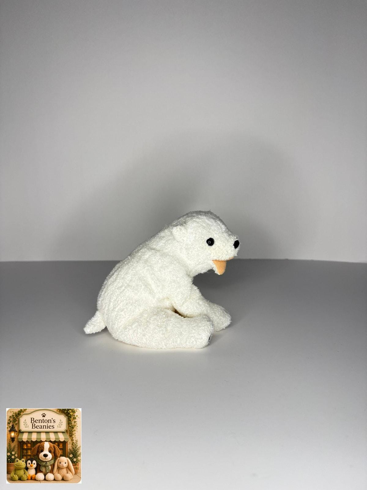 Aurora the Polar Bear TY Beanie Baby | Mint Heart & Tush Tag