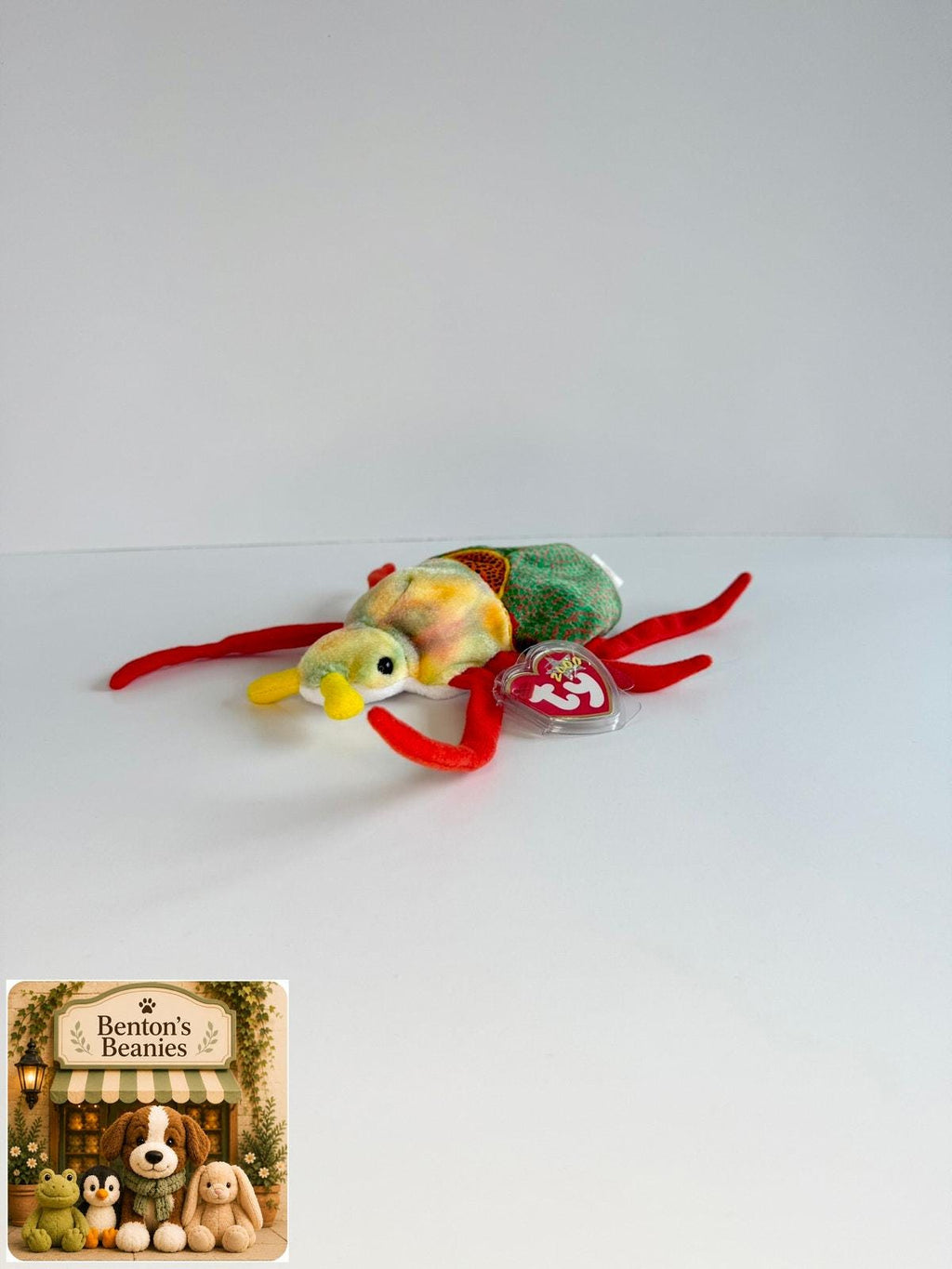Scurry the Beetle TY Beanie Baby | Mint Heart & Tush Tag