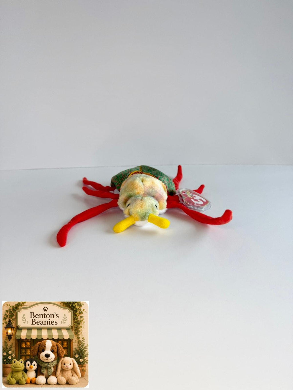 Scurry the Beetle TY Beanie Baby | Mint Heart & Tush Tag