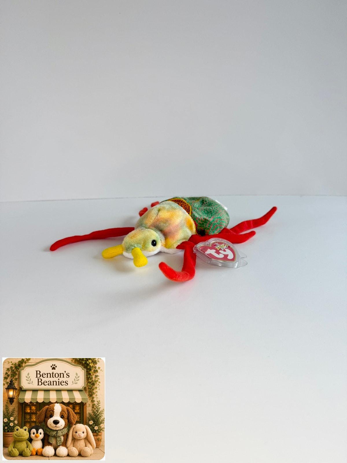 Scurry the Beetle TY Beanie Baby | Mint Heart & Tush Tag