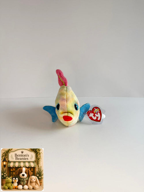 Aruba the Fish TY Beanie Baby | Mint Heart & Tush Tags