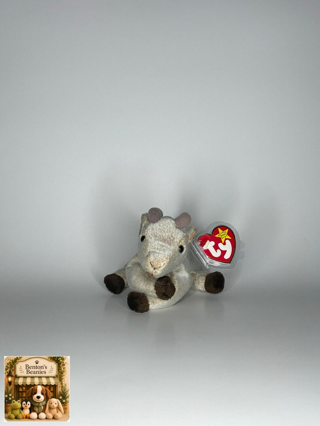 Goatee the Goat TY Beanie Baby | Mint Heart & Tush Tag