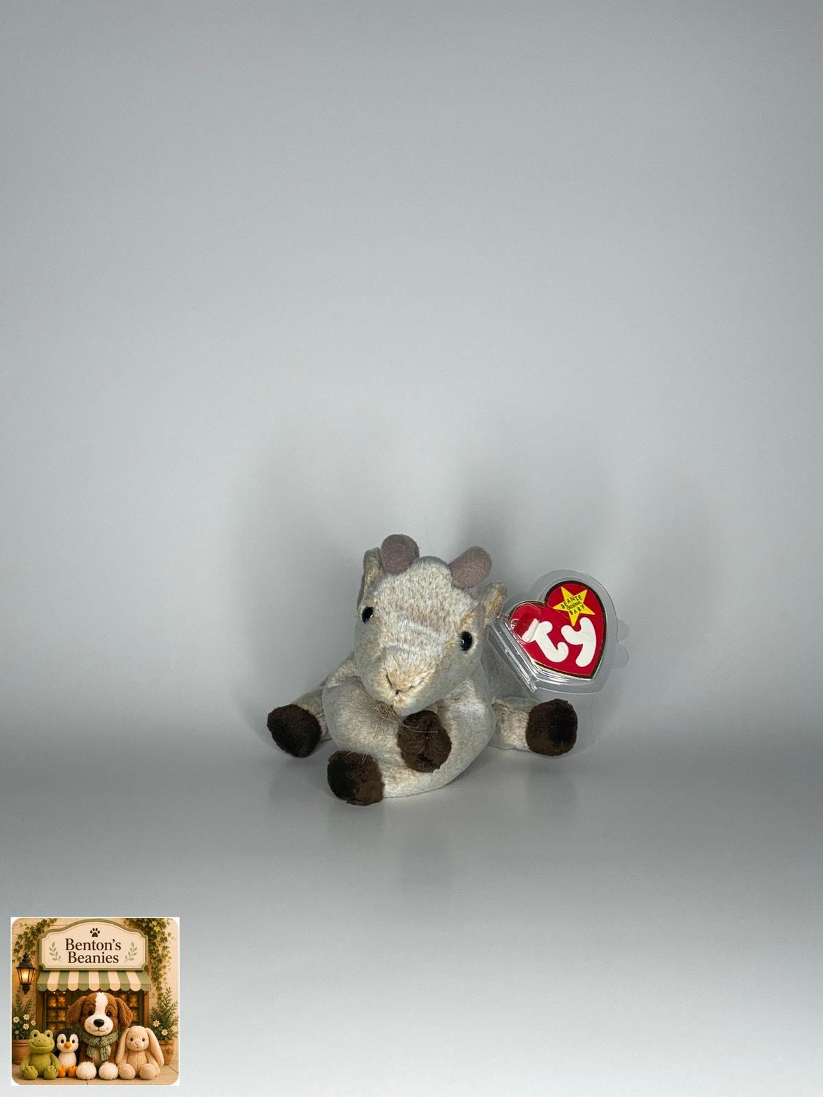 Goatee the Goat TY Beanie Baby | Mint Heart & Tush Tag