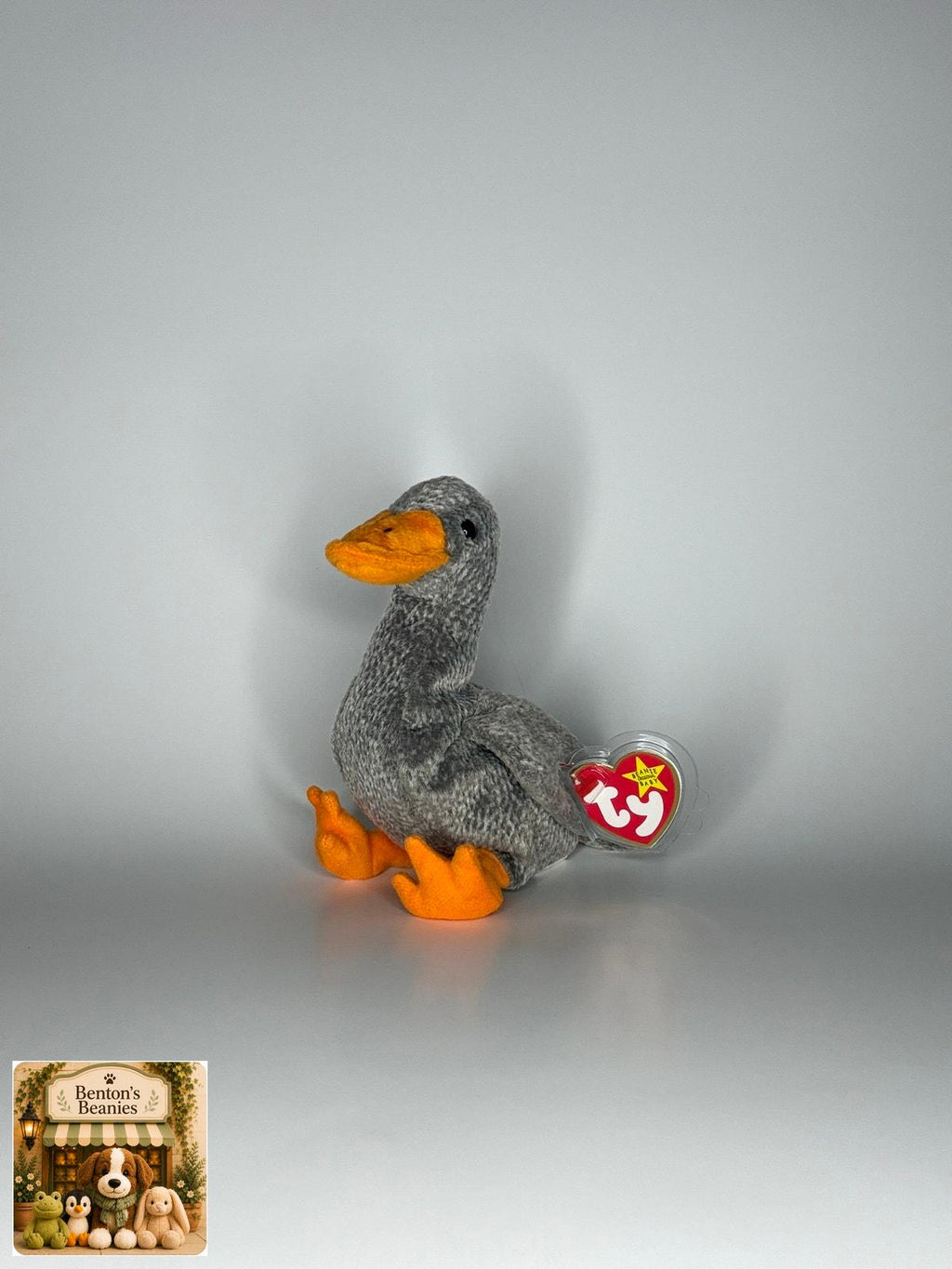 Honks the Goose TY Beanie Baby | Mint Heart & Tush Tag