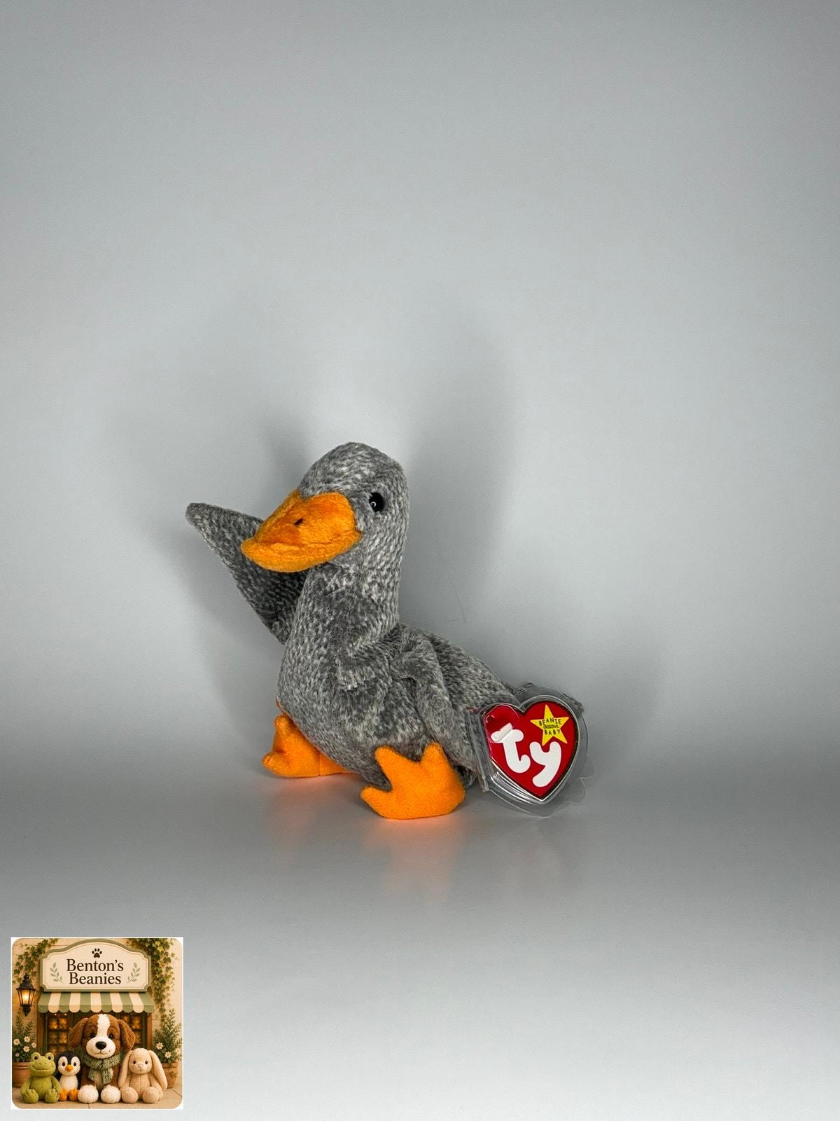 Honks the Goose TY Beanie Baby | Mint Heart & Tush Tag