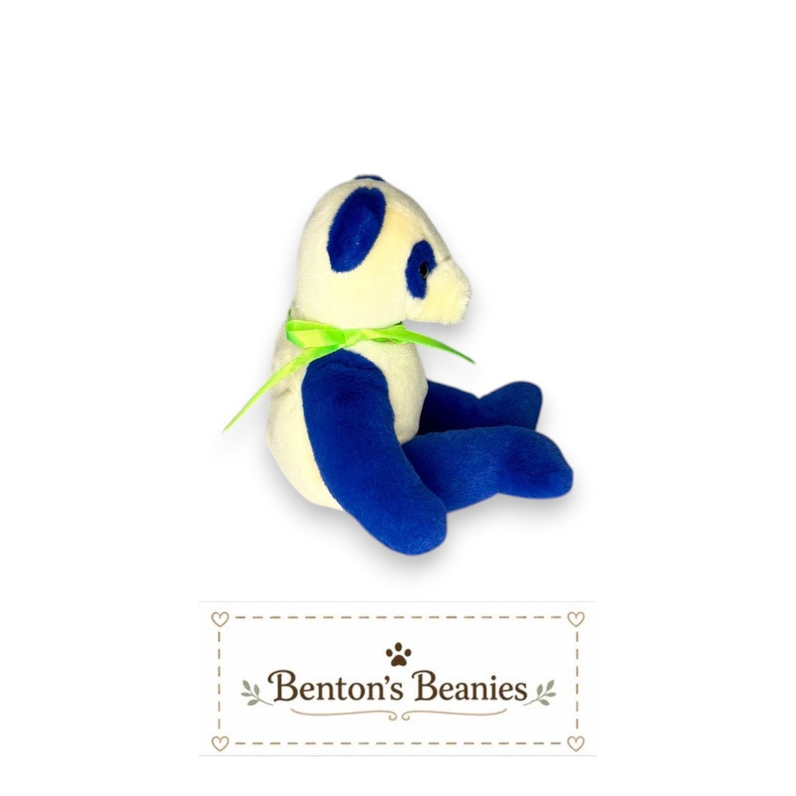 Domino the Panda TY Beanie Baby | Mint Heart & Tush Tag