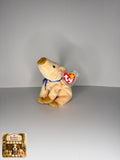 Knuckles the Pig TY Beanie Baby | Mint Heart & Tush Tag