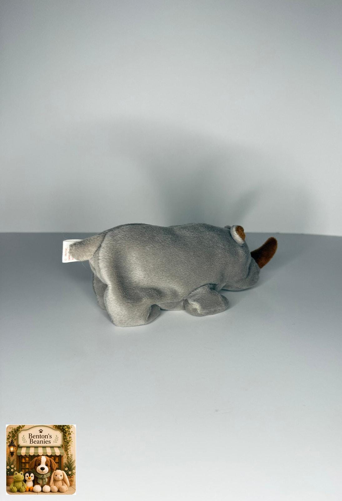 Spike the Rhinoceros TY Beanie Baby | Mint Heart & Tush Tag