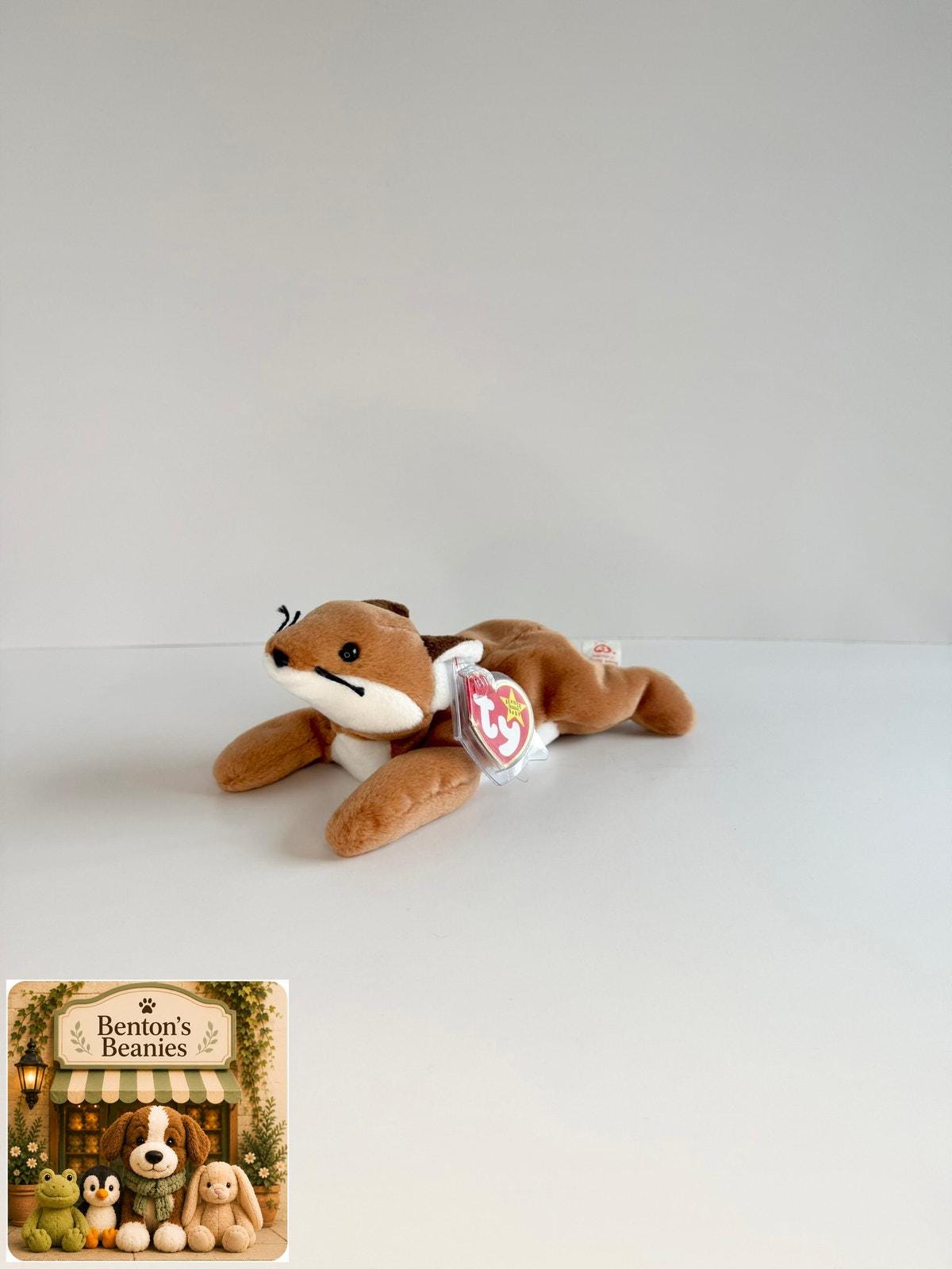 Sly the Fox TY Beanie Baby | Mint Heart & Tush Tag